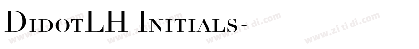 DidotLH Initials字体转换